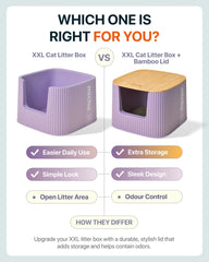 Michu XXL Size Deluxe Extra Large Cat Litter Box - 5 Colors