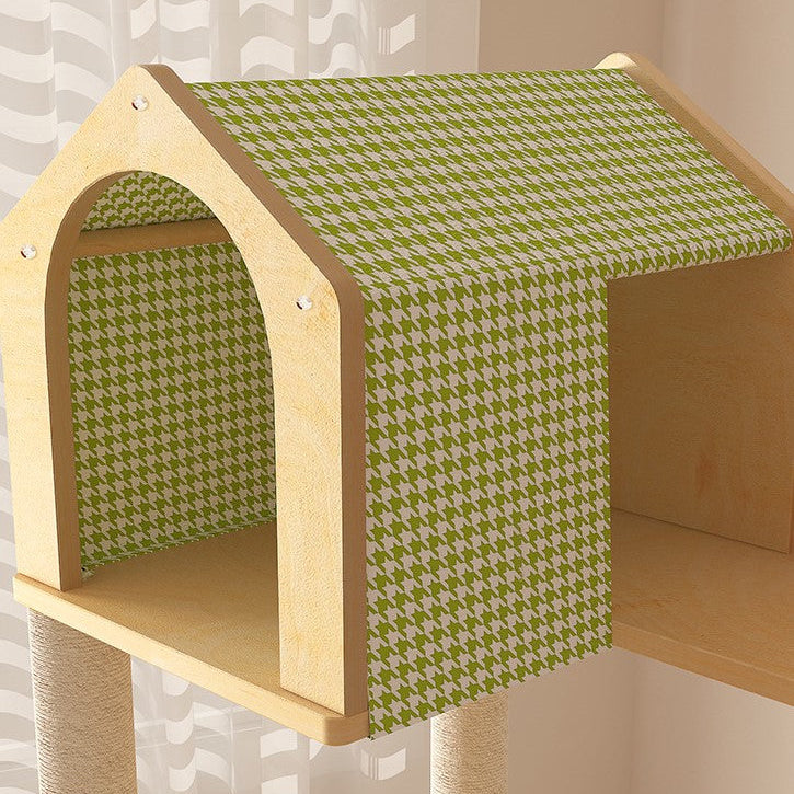 148cm Tall Forest Tree House Cat Tree for Large Cats Deluxe Edition-7 Level Tower with Space Capsule & House