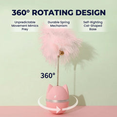 Cat Toy with Bell Feather – Interactive Cat Stick for Cats-petroom