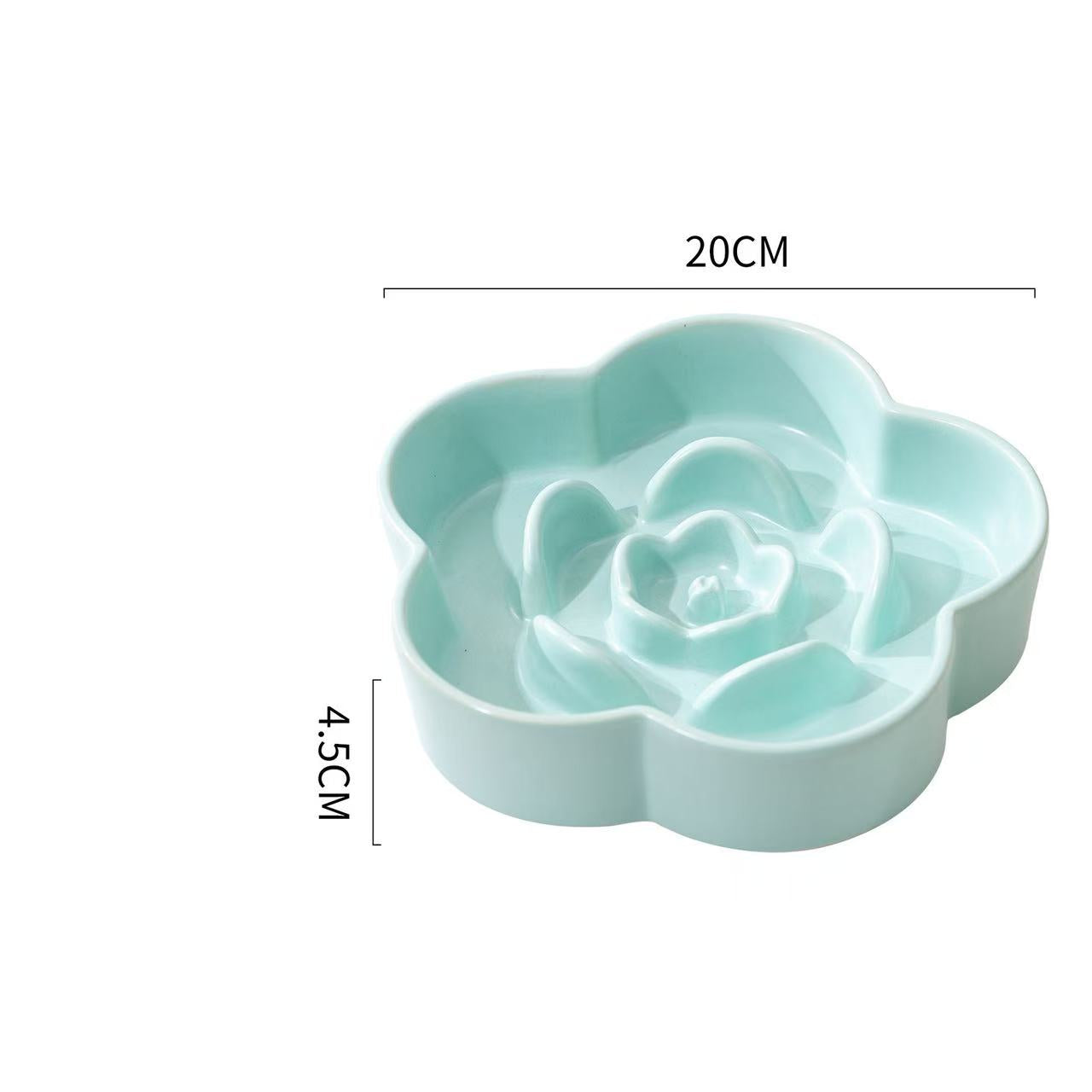 Petroom Ceramic Slow Feeder Bowl For Cat and Small Dog Petroom Ceramic Slow Feeder Bowl For Cat and Small Dog