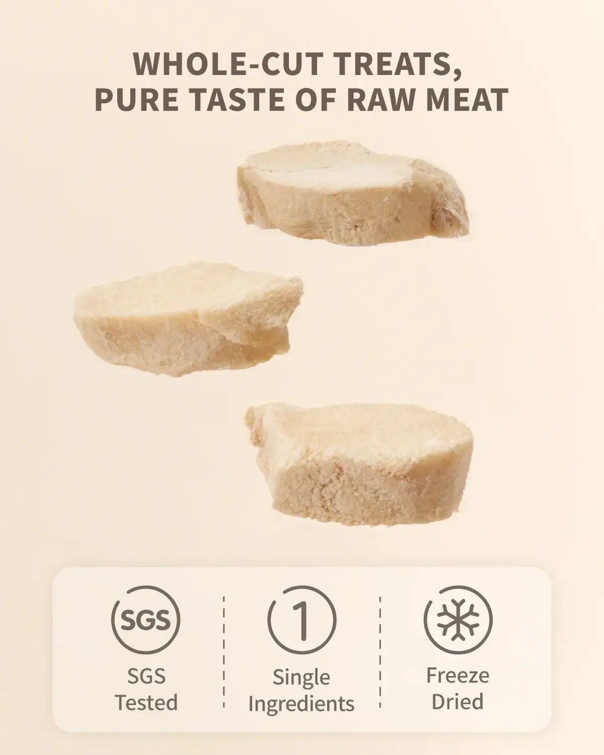 PET-EVER Freeze Dried Rabbit Tenderloin Cat &Dog Treats-PETROOM