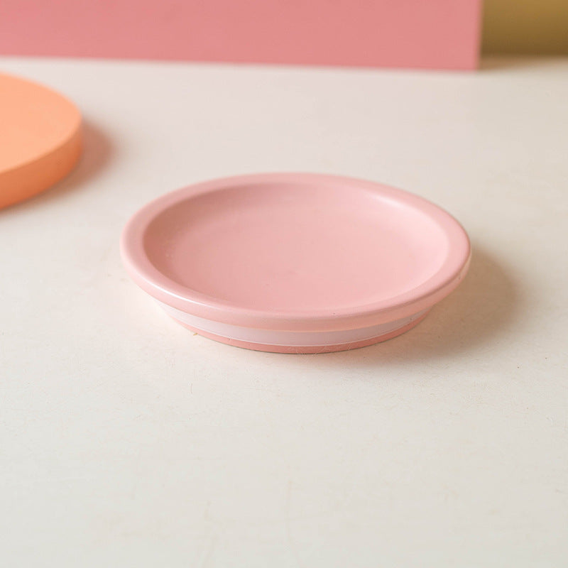 3-in-1 Ceramic Cat Bowl with Non-Slip Strip-Petroom