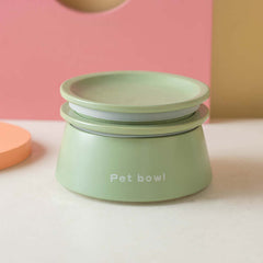 3-in-1 Ceramic Cat Bowl with Non-Slip Strip-Petroom