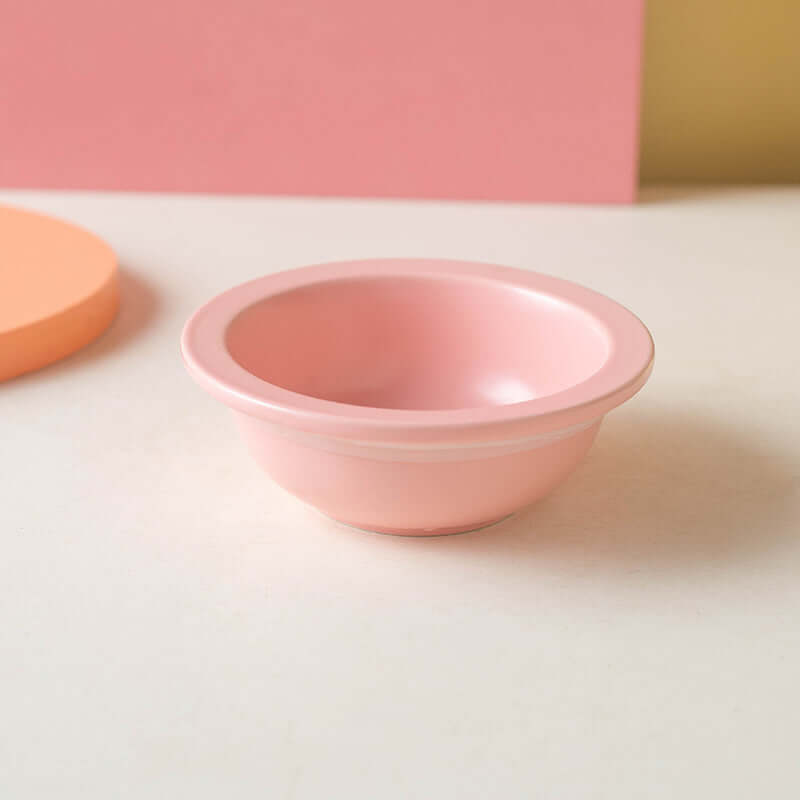 3-in-1 Ceramic Cat Bowl with Non-Slip Strip-Petroom