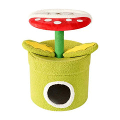 Piranha Plant Cat Tree - Cozy Cat House & Tower - Cat tree for large cats
