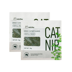 Michu Dried Catnip Flakes Refill Pack 15g Natural Catnip