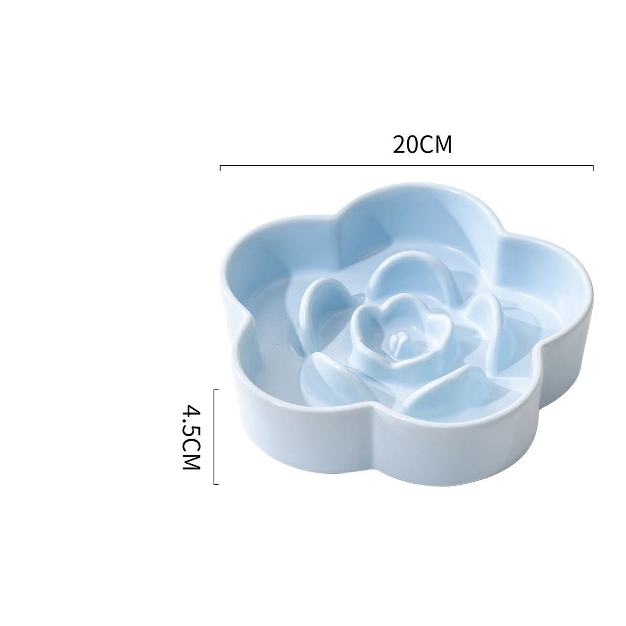 Petroom Ceramic Slow Feeder Bowl For Cat and Small Dog Petroom Ceramic Slow Feeder Bowl For Cat and Small Dog