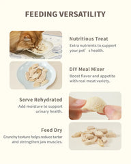 PET-EVER Freeze Dried Rabbit Tenderloin Cat &Dog Treats-PETROOM