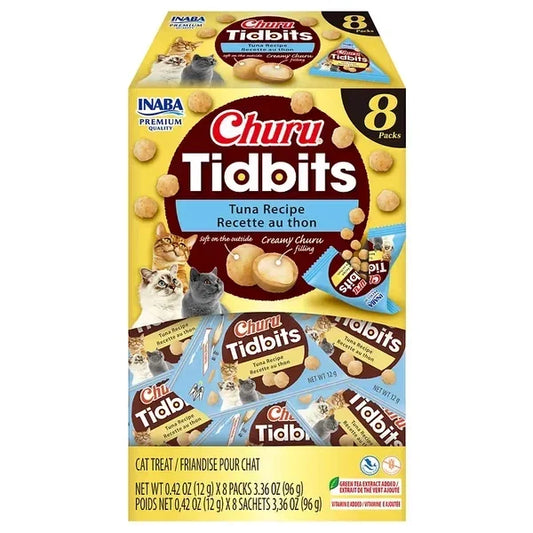INABA Cat Churu Tidbits Tuna Recipe 8 × 12g Packs