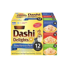 PetroomINABA Dashi Delights Tuna Variety Pack Cat Treats 12 Cups