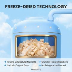 RANOVA Freeze Dried Raw Salmon For Cat 50g-PETROOM