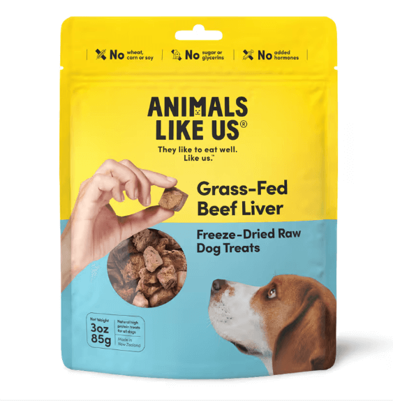 Animals Like Us Grass Fed Beef Liver Freeze-Dried Raw Dog Treats 85g-Petroom