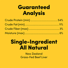 Animals Like Us Grass Fed Beef Liver Freeze-Dried Raw Dog Treats 85g-Petroom