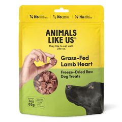 Animals Like Us Grass Fed Lamb Heart Freeze Dried Raw Dog Treats 85g-Petroom