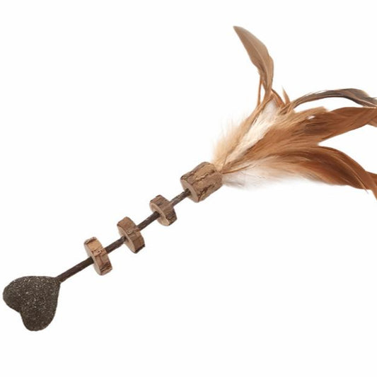 Asiasilvervine Cat Toys Silver Vine Tasty Stick With Feather Interactive Toy Sweet Heart-Petroom