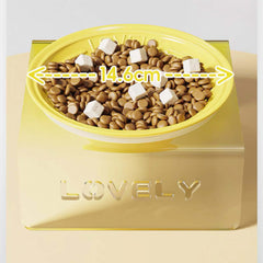 Acrylic Elevated Ceramic Pet Bowl Multicolor
