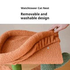 Cactus Cat Tree House Multi Level Condo Scratching Post-Petroom