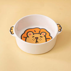 Cartoon Ceramic Cat Bowl – Pet Bowl Only, Cute Animal Design-Petroom