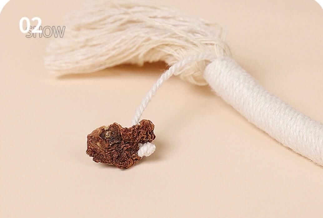 Cat Rope Toy – 70cm Catnip Chew Rope with Silvervine Fruit-Petroom