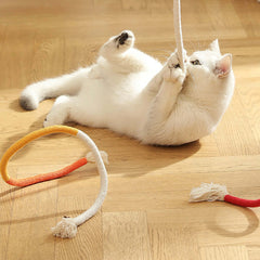 Cat Rope Toy – 70cm Catnip Chew Rope with Silvervine Fruit-Petroom