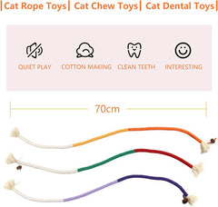 Cat Rope Toy – 70cm Catnip Chew Rope with Silvervine Fruit-Petroom