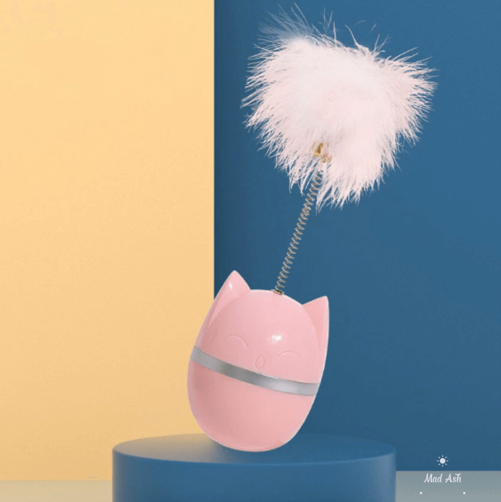Cat Toy with Bell Feather – Interactive Cat Stick for Cats-Petroom