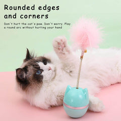 Cat Toy with Bell Feather – Interactive Cat Stick for Cats-Petroom