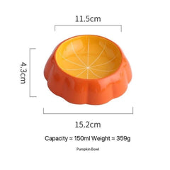 Ceramic Bowl Fruit Shape Pineapple Strawberry Lemon Pet Bowl-Petroom