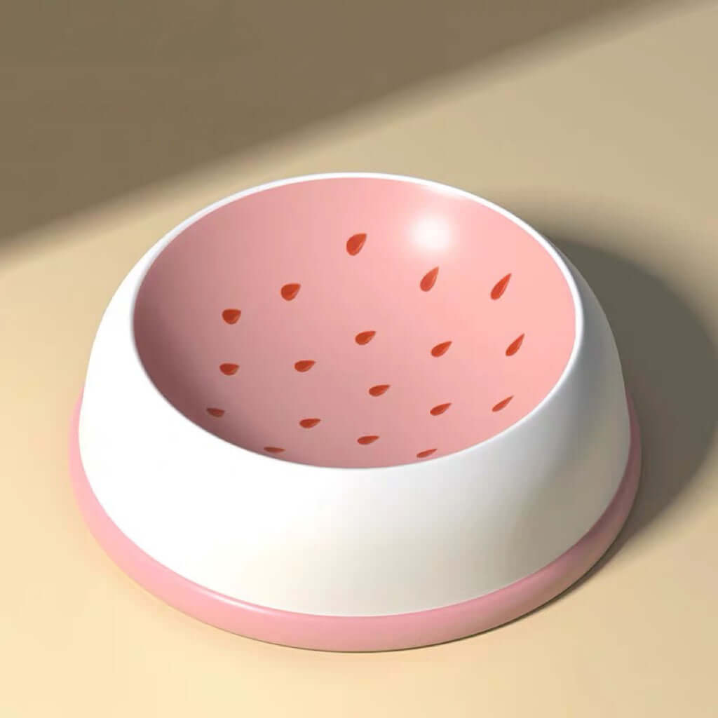 Ceramic Bowl Fruit Shape Pineapple Strawberry Lemon Pet Bowl-Petroom