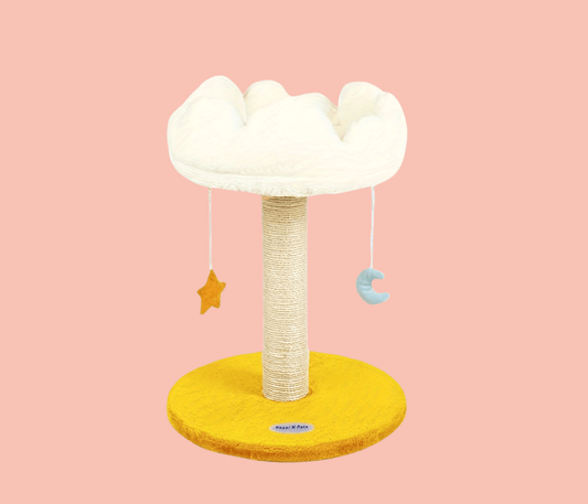 Cloud Cat Scratching Post With Bed-Petroom