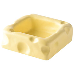 Cute Cheese-Shaped Ceramic Cat Bowl Yellow-Petroom