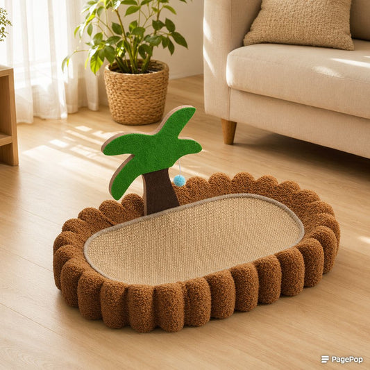Coconut Palm Cat Scratcher Lounger Bed