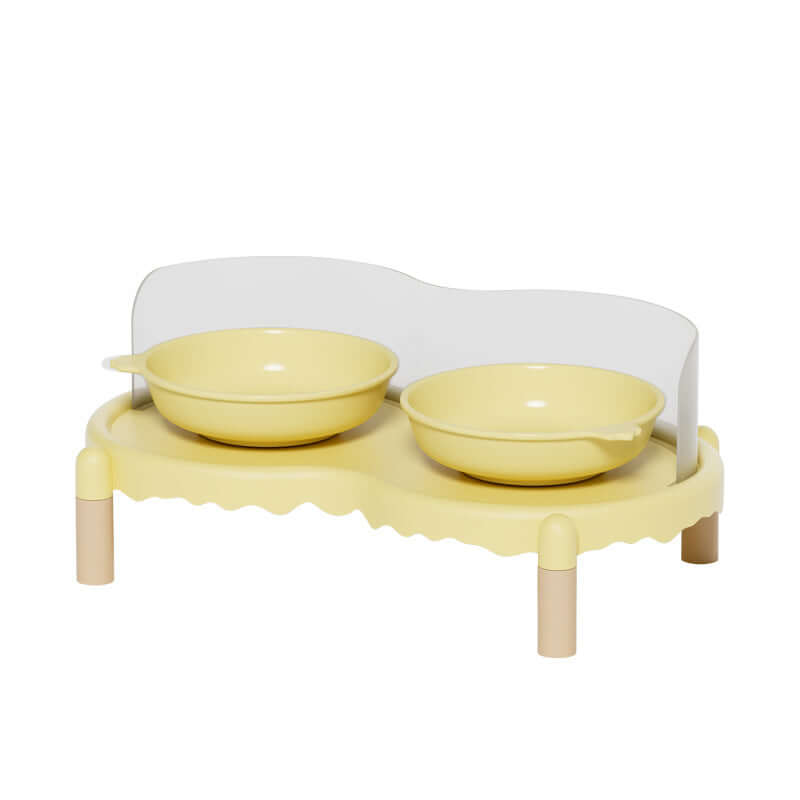 Dual Elevated Ceramic Pet Bowl – Food & Water Station-Petroom