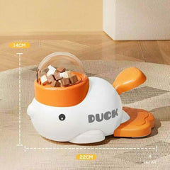 Duck-Shaped Interactive Feeder & Puzzle Cat Toy For Cats&Dog-PETROOM