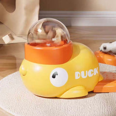 Duck-Shaped Interactive Feeder & Puzzle Cat Toy For Cats&Dog-PETROOM