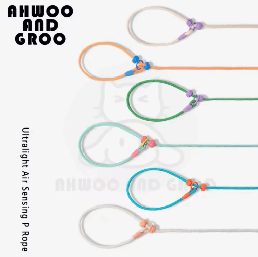 Durable Cotton Nylon Pet Rope Leash – Adjustable Slip Lead with Metal Ring-Petroom