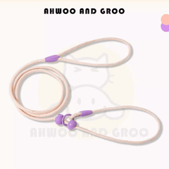 Durable Cotton Nylon Pet Rope Leash – Adjustable Slip Lead with Metal Ring-Petroom