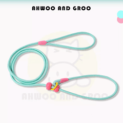 Durable Cotton Nylon Pet Rope Leash – Adjustable Slip Lead with Metal Ring-Petroom