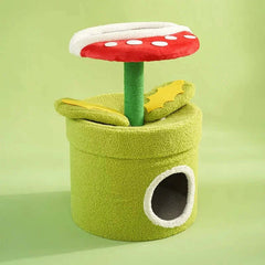 Piranha Plant Cat Tree - Cozy Cat House & Tower - Cat tree for large cats