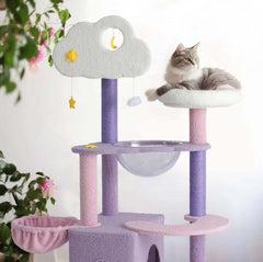 Echo Super Large Cat Tree With Scratching Post (Height 170cm)-Petroom