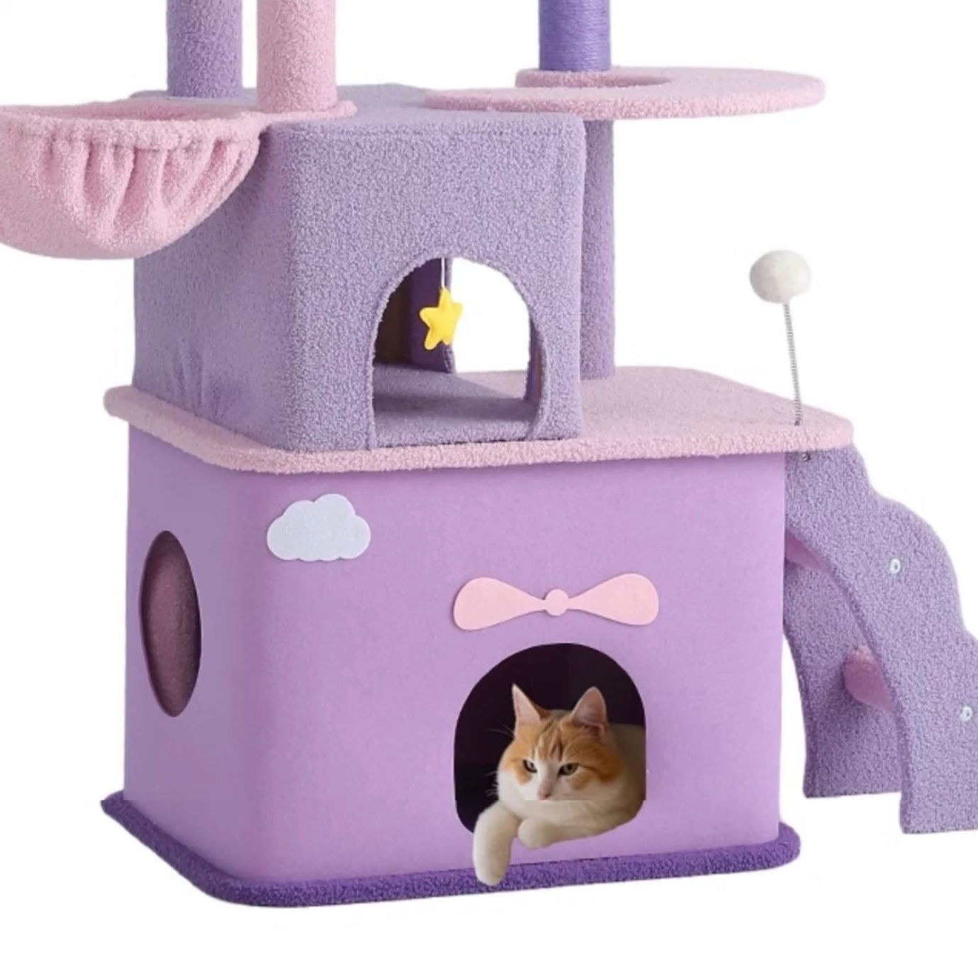 Echo Super Large Cat Tree With Scratching Post (Height 170cm)-Petroom