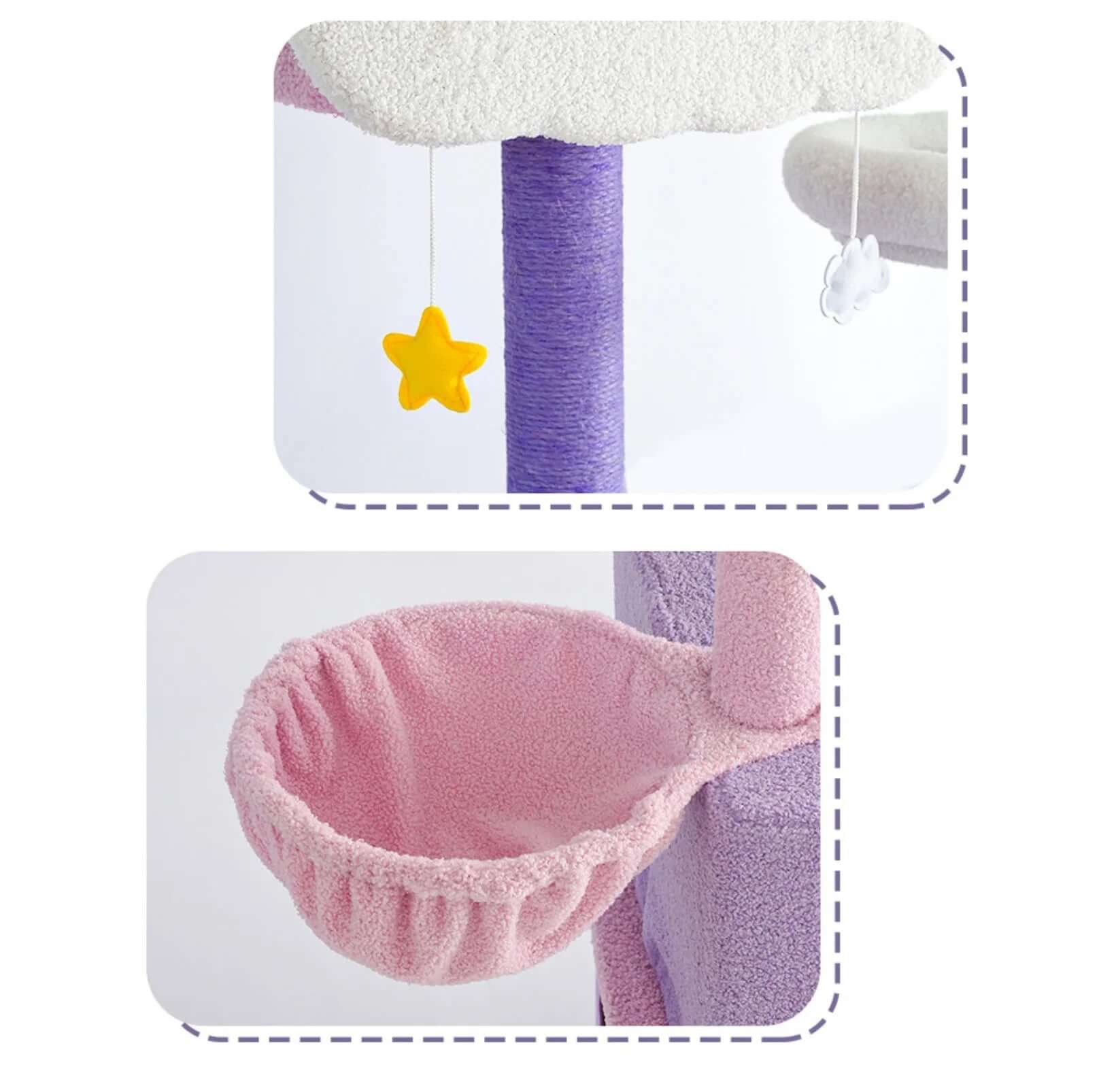 Echo Super Large Cat Tree With Scratching Post (Height 170cm)-Petroom