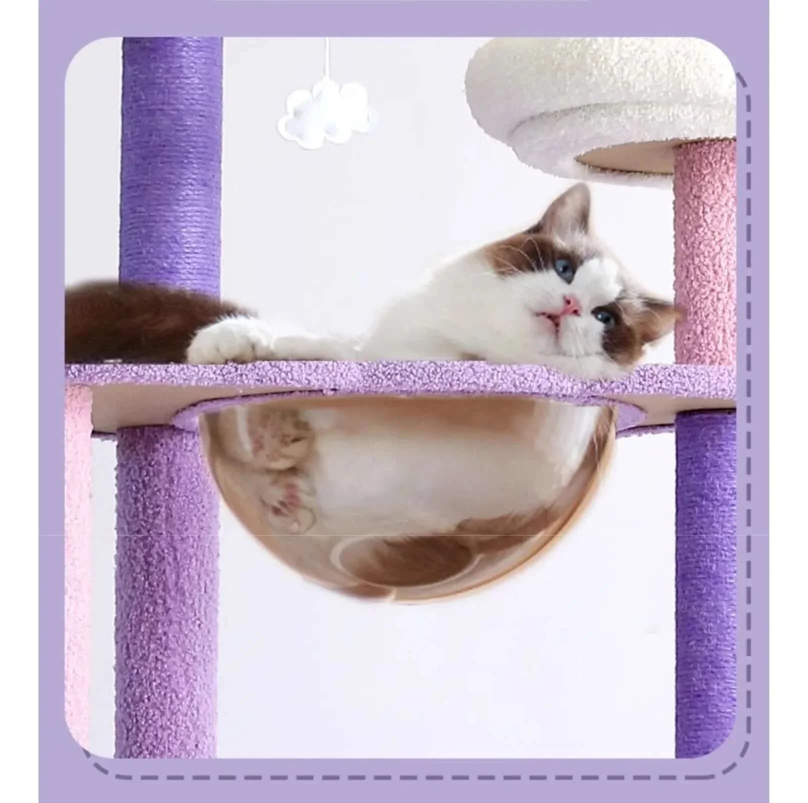 Echo Super Large Cat Tree With Scratching Post (Height 170cm)-Petroom