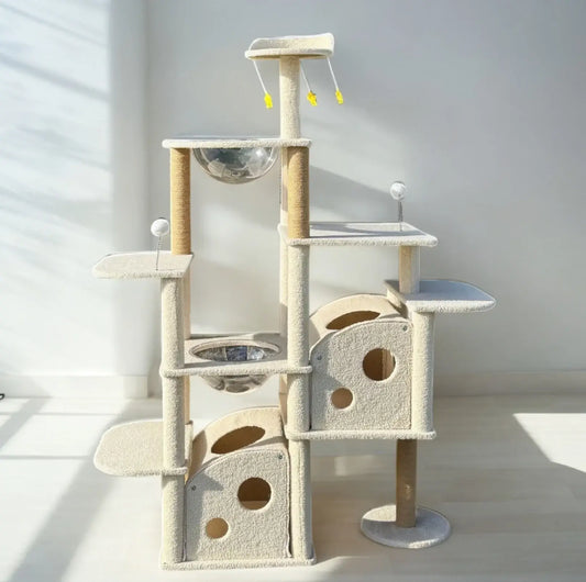 Ella's Castle Super Large Cat Tree -9 Tiers, Height 173cm-Petroom