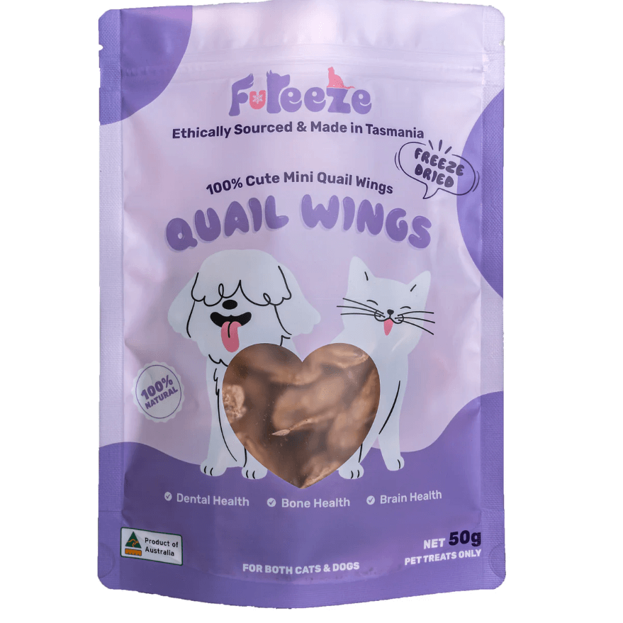 FUREEZE Freeze Dried Quail Wings 50g-Petroom