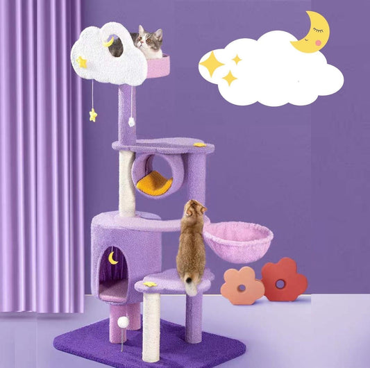 Fantasy Series Climbing Frame Cat Tree - Sparkling and cloudy-Petroom