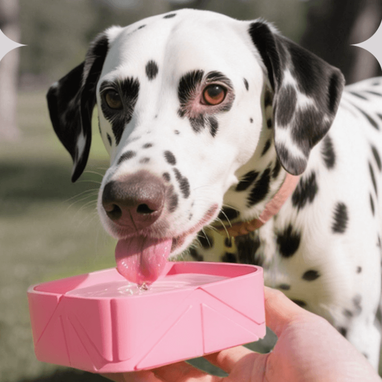 Foldable Travel Dog Bowl Portable Pet Food Water Container 500ml-Petroom