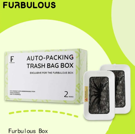 Furbulous Auto-Packing Trash Bag Box 2 Pieces (Only Suitable for FURBULOUS LITTER BOX)-Petroom