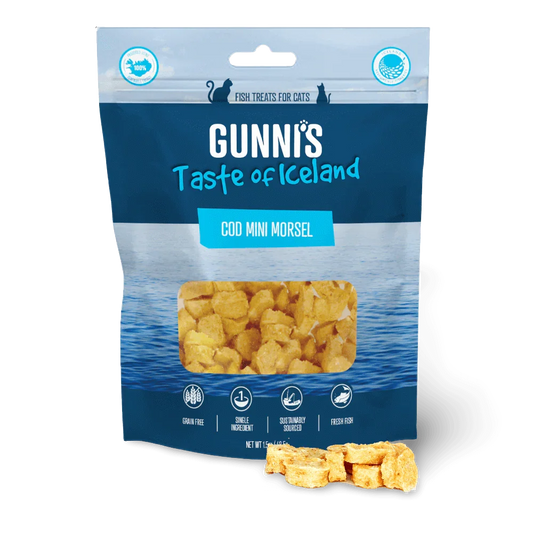 GUNNIS Cod Mini Morsels Cat Treats 42.5g-PETROOM