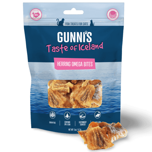 GUNNI’S Herring Omega Bites Cat Treats 42.5g-PETROOM